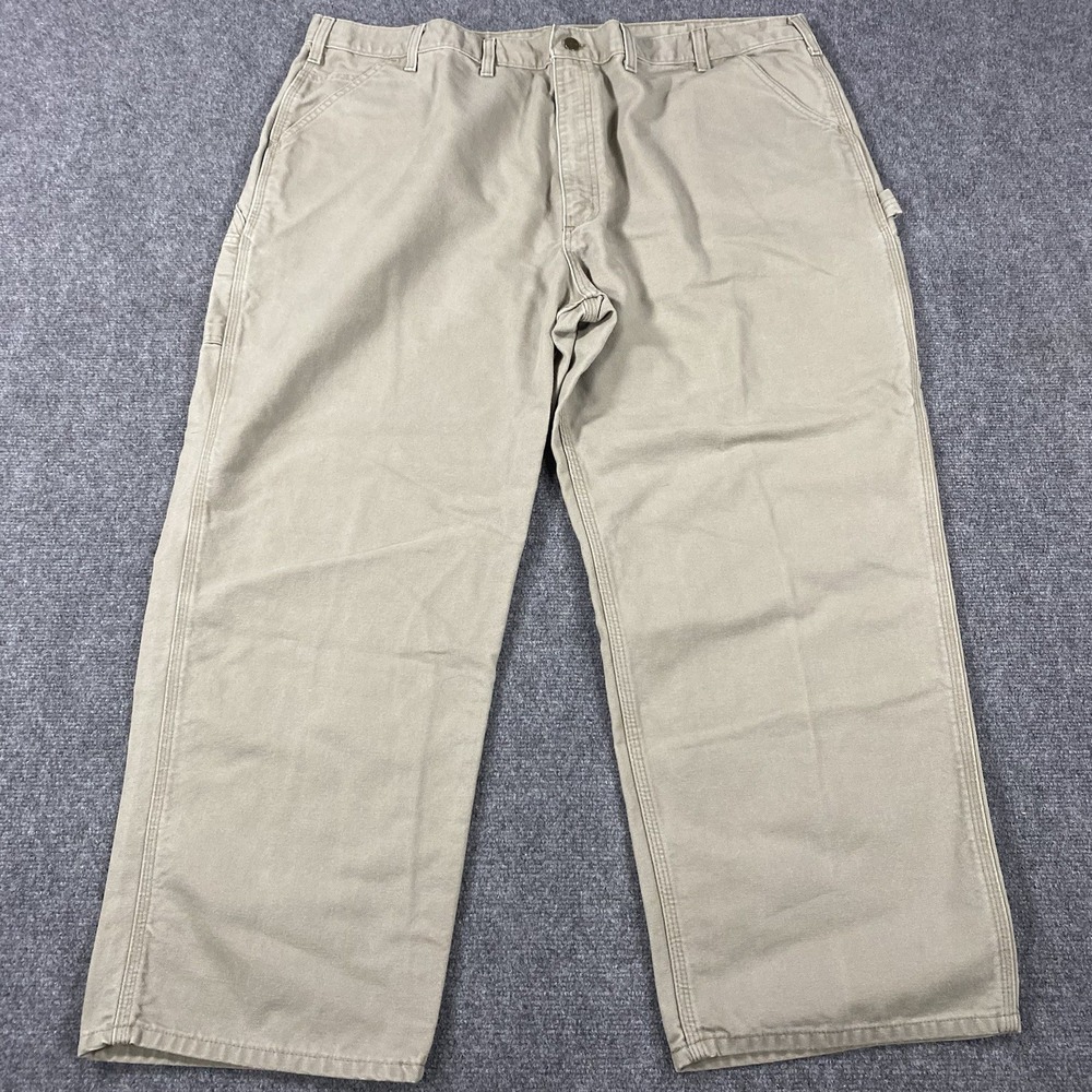 Carhartt Pants Mens 48x30 Desert B11 Des Canvas Carpenter Rugged Dungaree